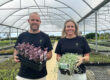 Matt Mansfield and Symone Young from Mansfield Nursery Victoria holding plants